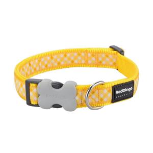 Red Dingo Gingham Yellow XS nyakörv