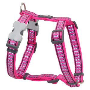 Red Dingo Reflective Hot Pink XS kutyahám